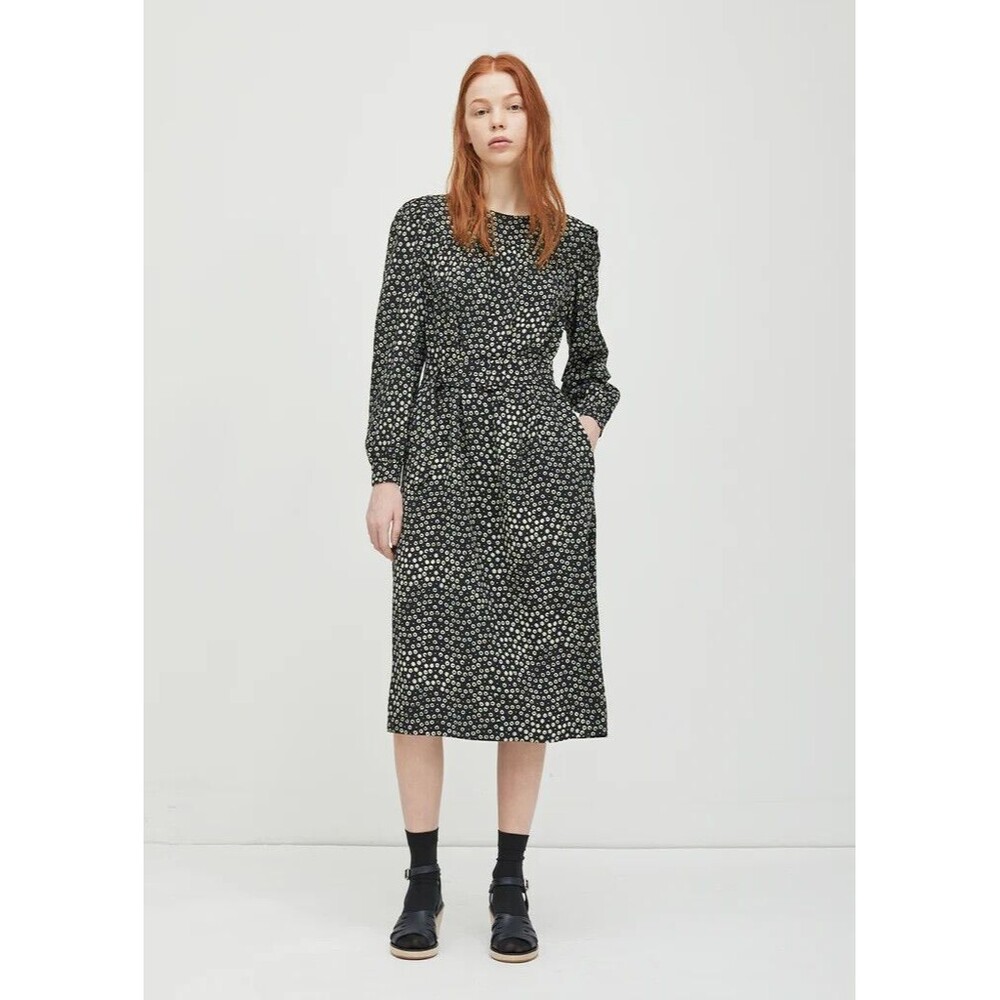 A.P.C. Marguerite Dress - Black and White Floral BNWT Sz 6 (38)